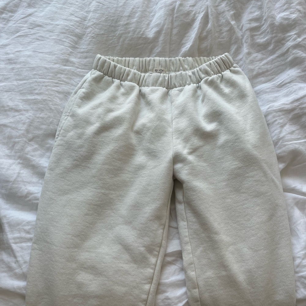 Brand new white Brandy Melville sweatpants
